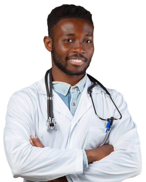 A male doctor.