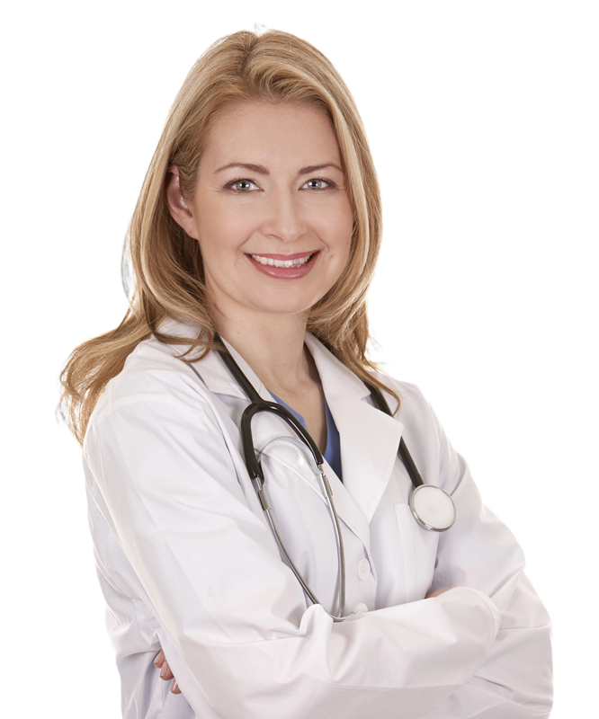 A female doctor.