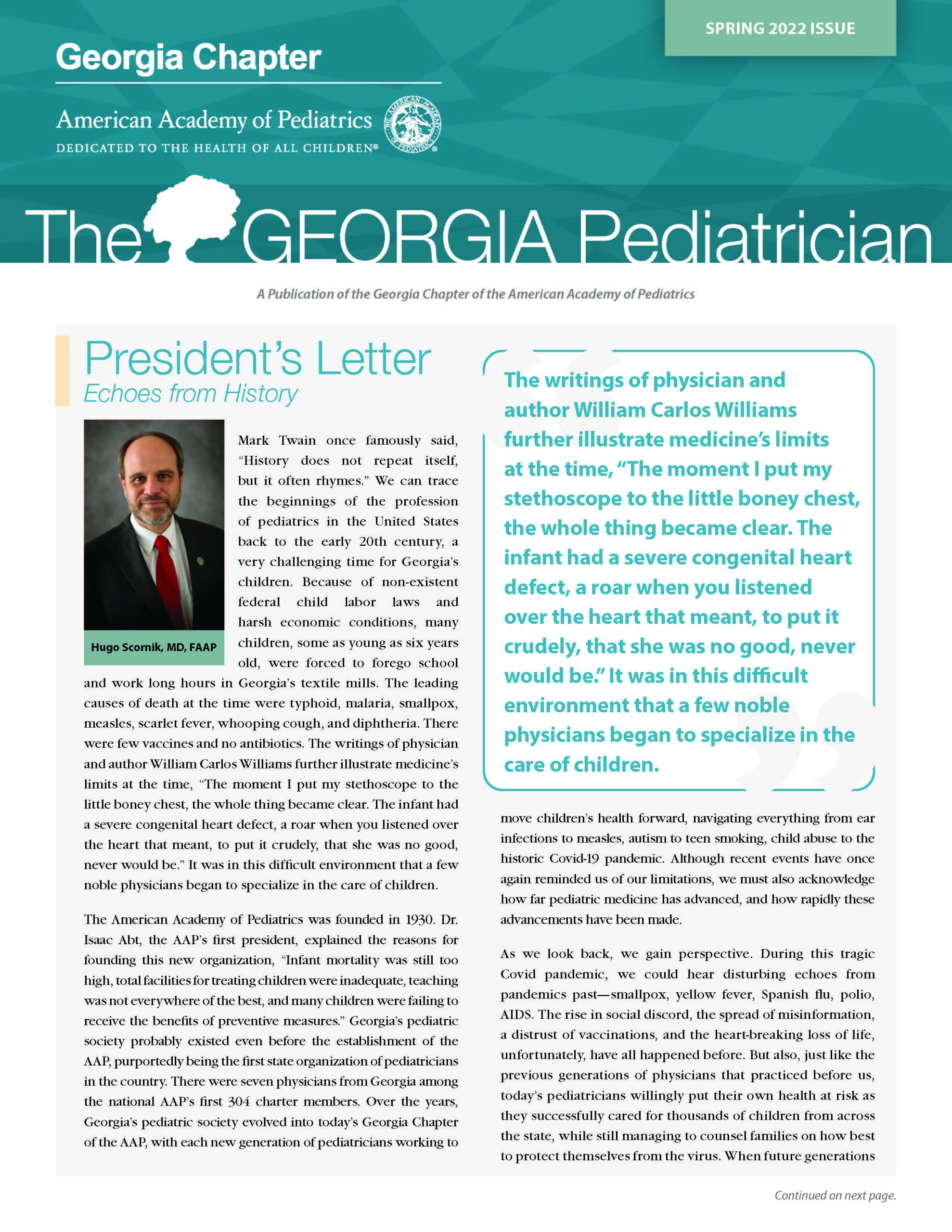 2022 Spring - The Georgia Pediatrician