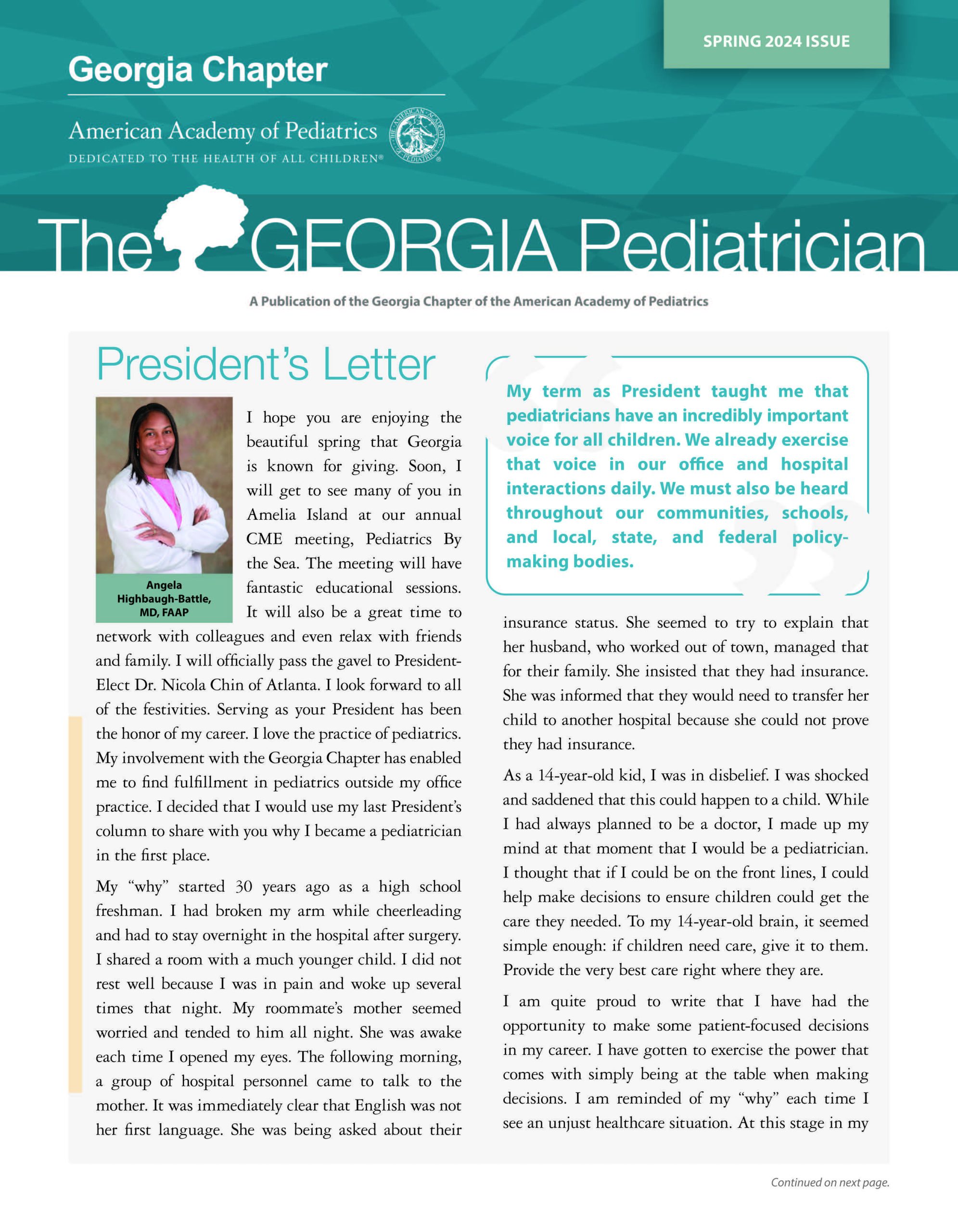 2024 Spring - The Georgia Pediatrician