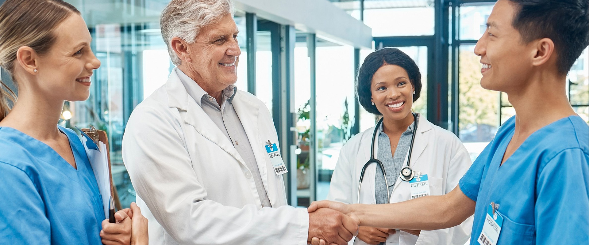 Doctors shaking hands