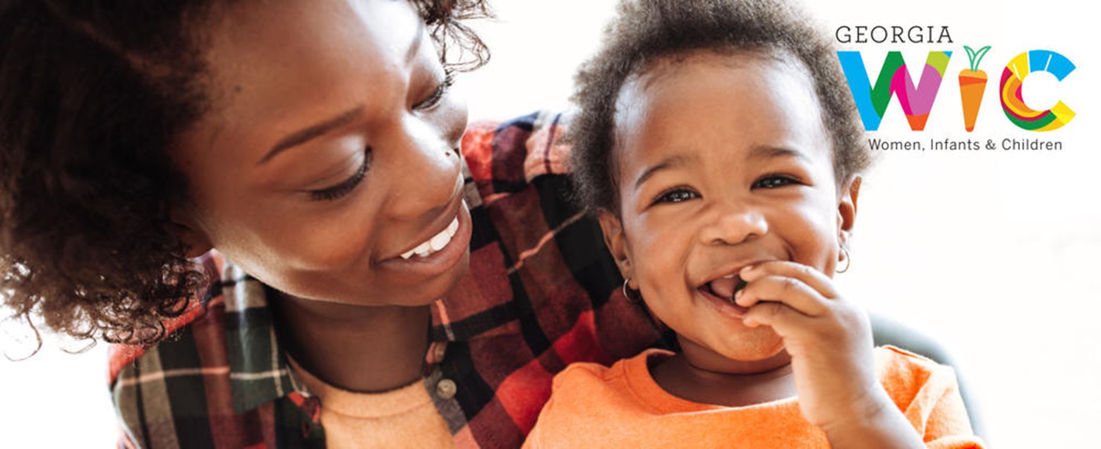 Georgia WIC ad with a mom and baby.