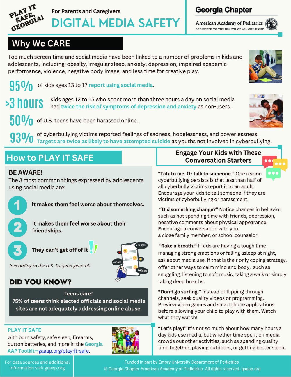 Digital Media Parent Caregiver Flyer