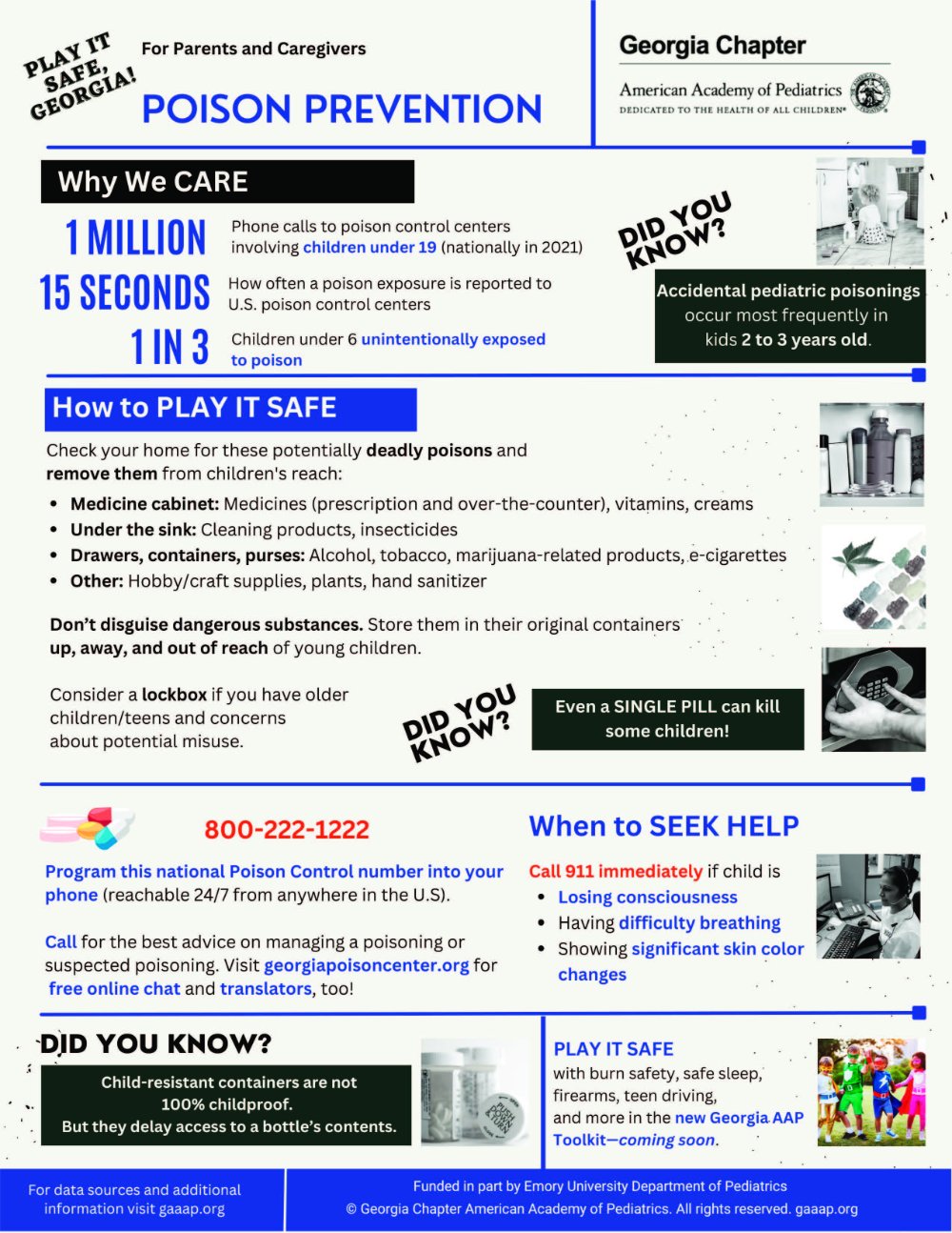 Poison Prevention Parent/Caregiver Flyer
