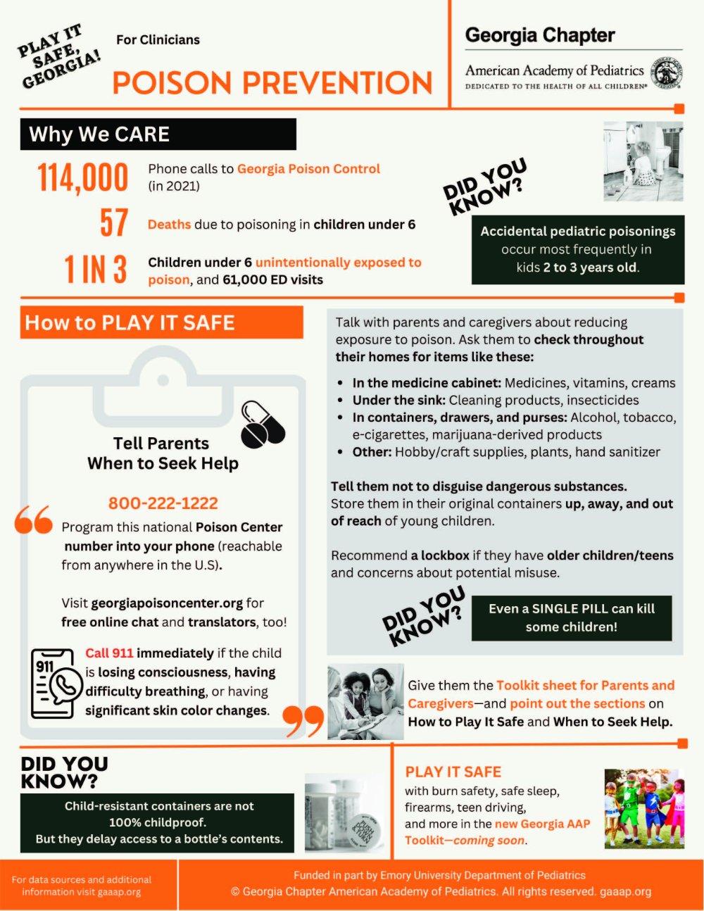 Poison Prevention Clinician Flyer