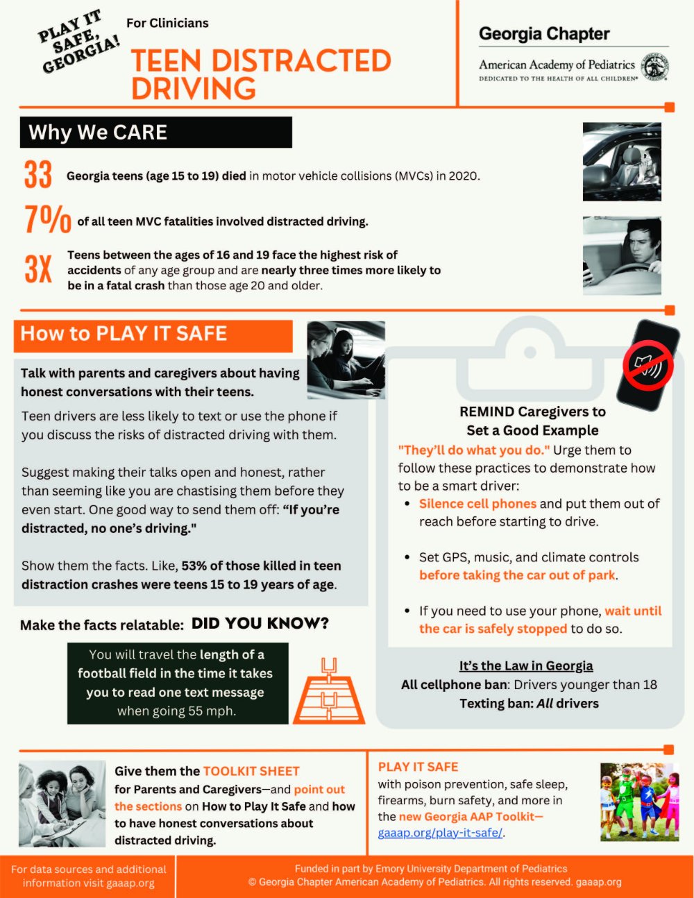 Teen Driving Safety Clinician Flyer
