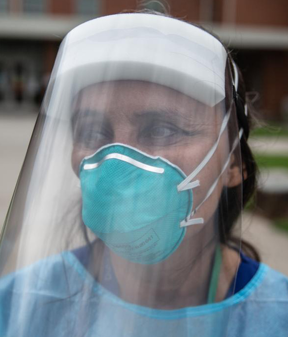 A pandemic healthcare worker
