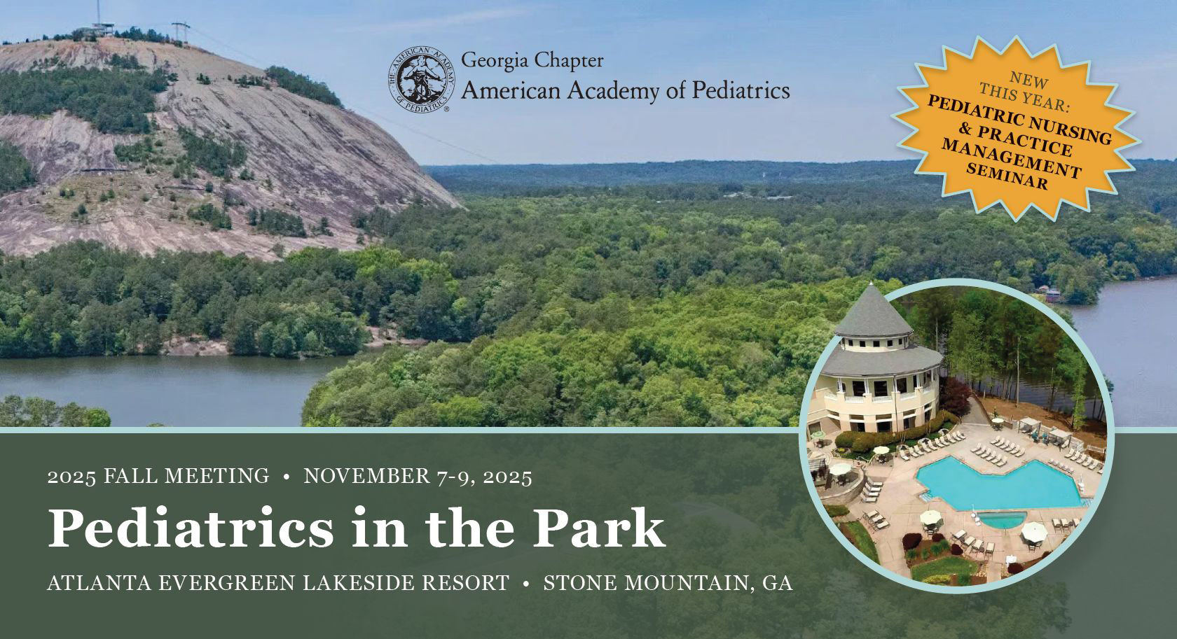 banner for Pediatrics in the Park 2025